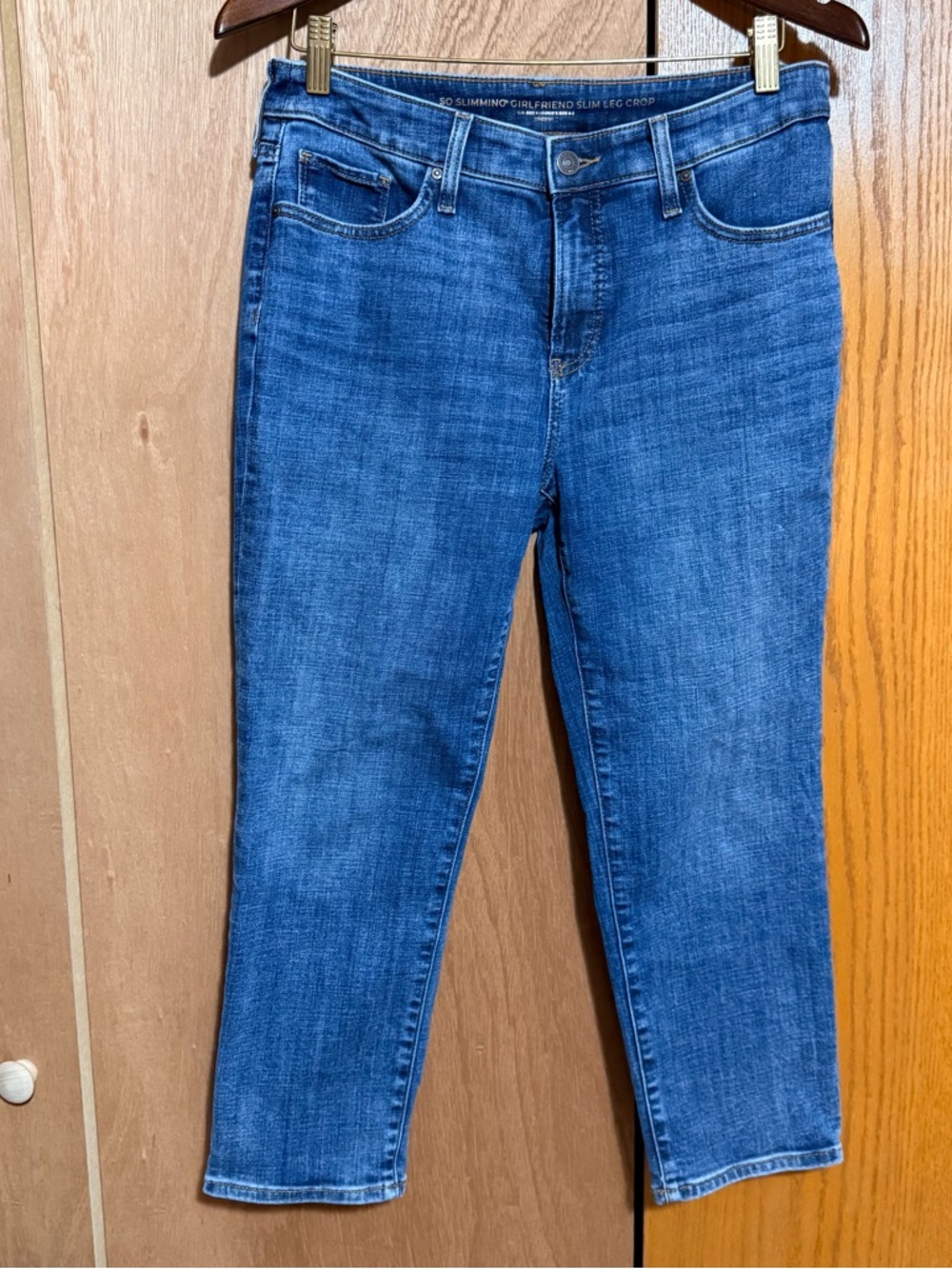 Chico's Mid Wash Ankle Crop Jeans - Blue